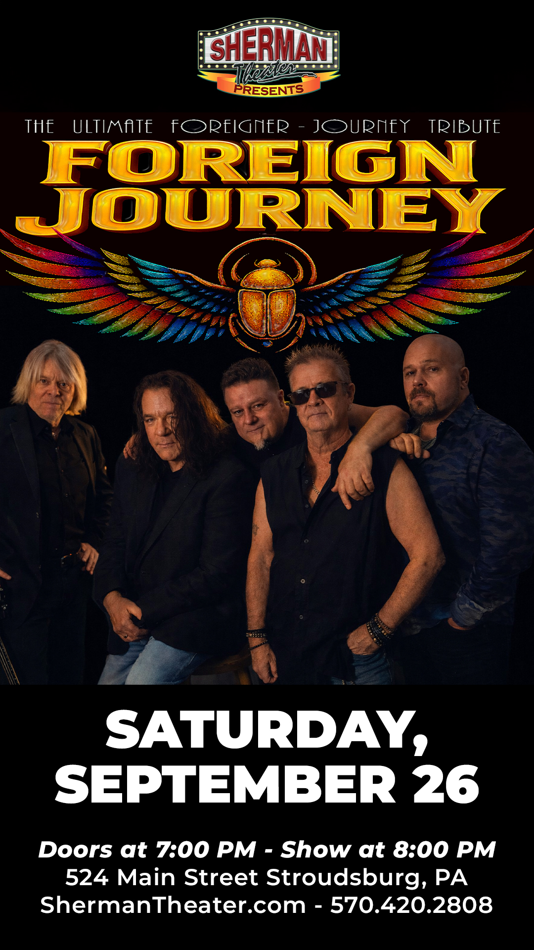 Saturday, September 26 Doors: 7 pm // Show: 8 pm  $24 to $39.02 (fees included)