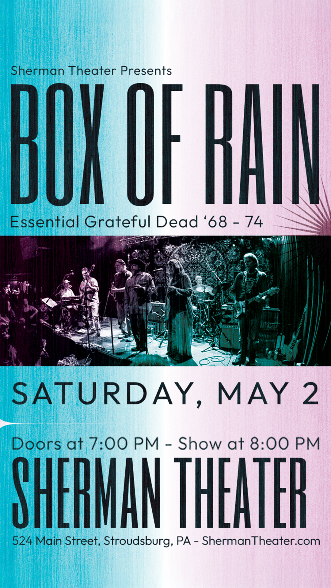 Saturday, May 02 Doors: 7 pm // Show: 8 pm  $28 to $45.17 (fees included)