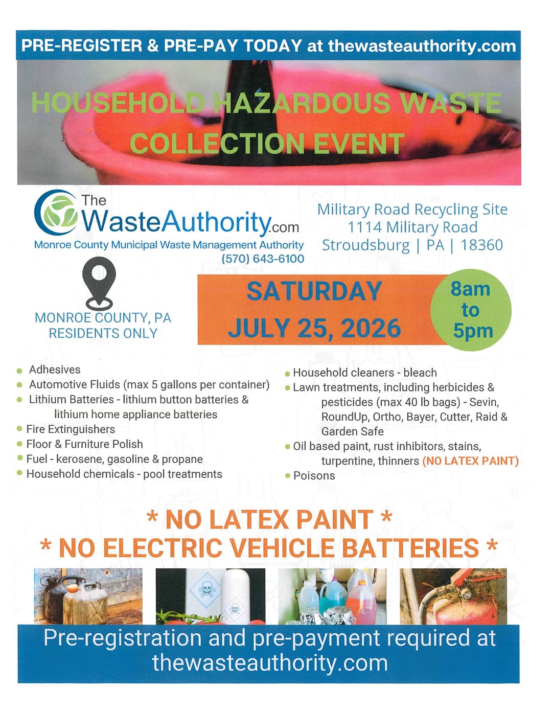 Household Hazardous Waste Collection Event