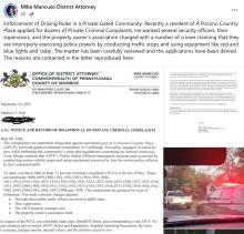 Enforcement of Driving Rules in a Private Gated Community