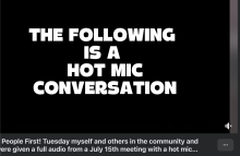 Hot Mic Conversation