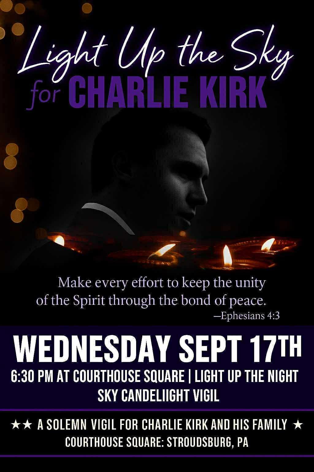 Light Up The Sky For Charlie Kirk
