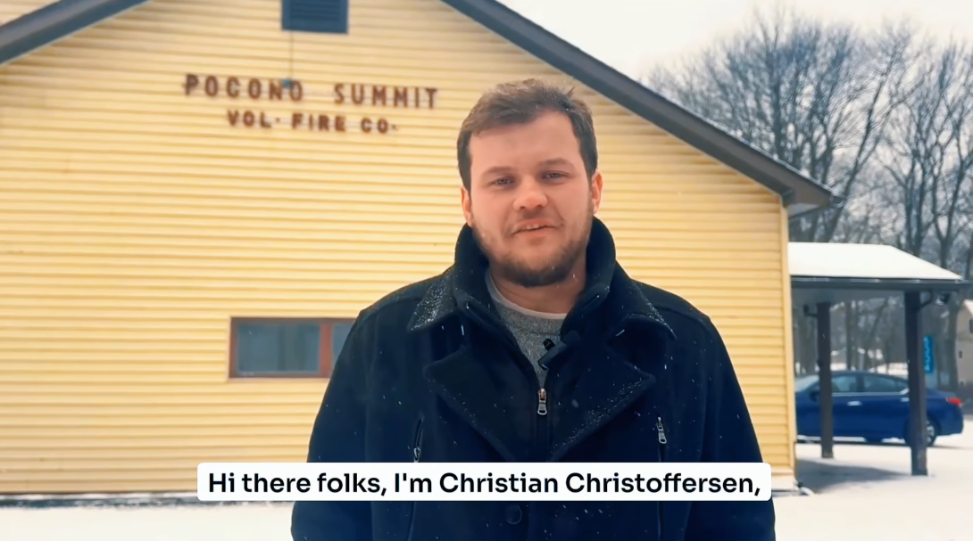 Christian Christoffersen campaign kickoff at Station 33