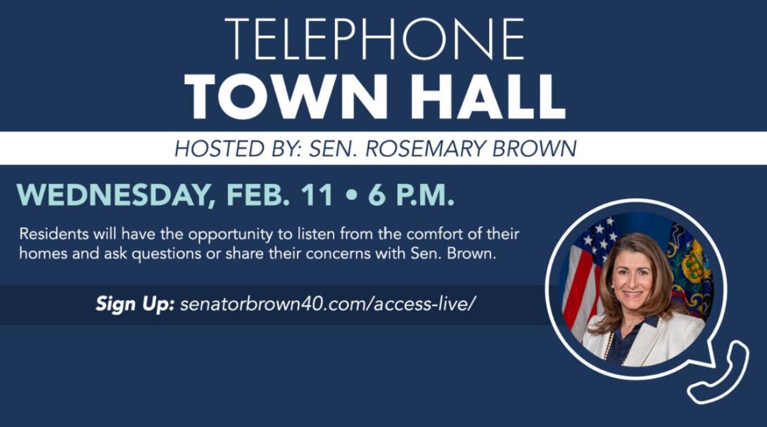 Tele-Town Hall with Senator Brown