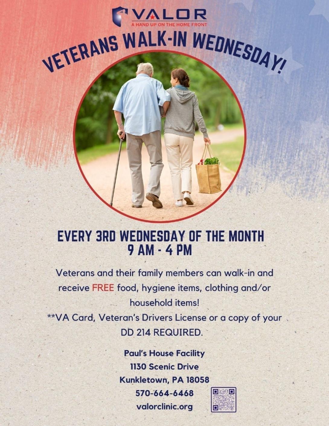 Veterans Walk In Wednesday - VALOR Clinic Foundation