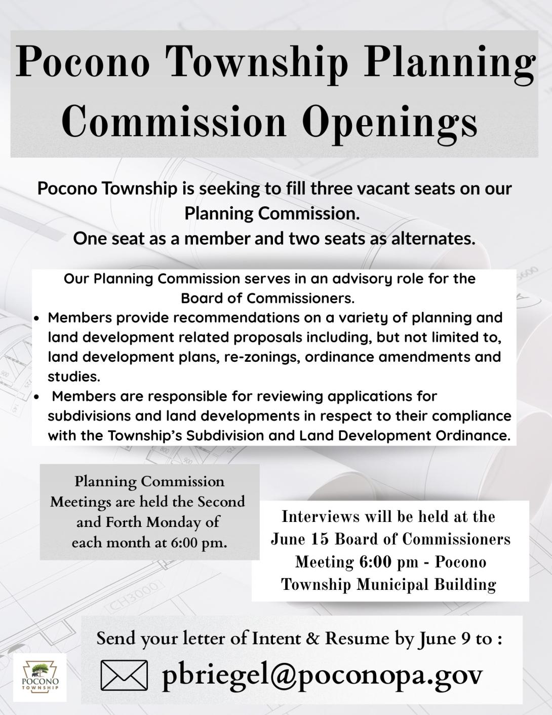 Planning Commission Openings